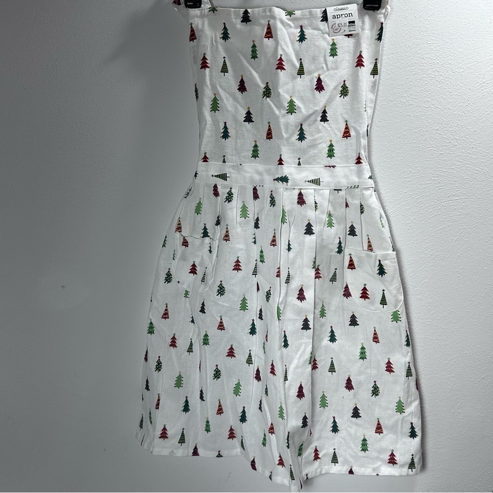 Holiday Tree Pattern Kitchen Baking Cooking Apron